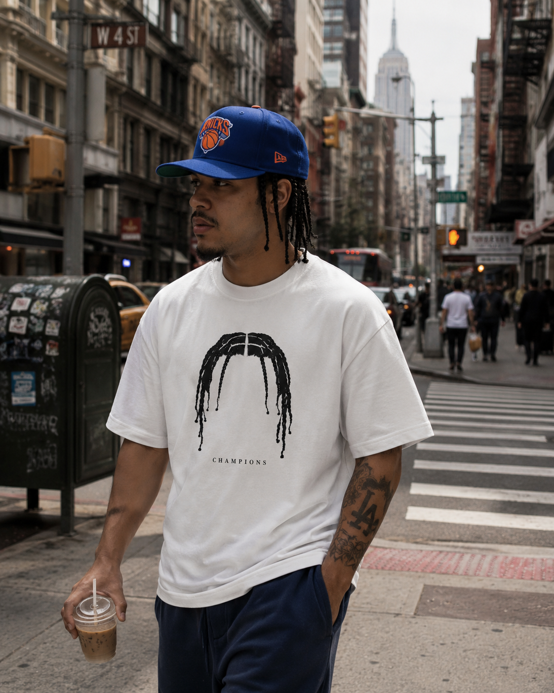 White Champions Cotton T-Shirt